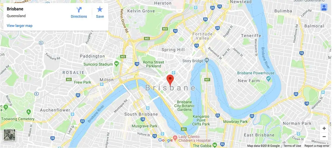 area map brisbane